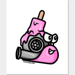 Turbo Snail - Popsicle (Pink) Posters and Art